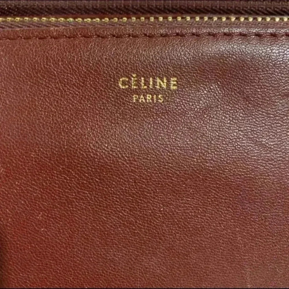 Celine trio calfskin leather crossbody handbag - Picture 13 of 15